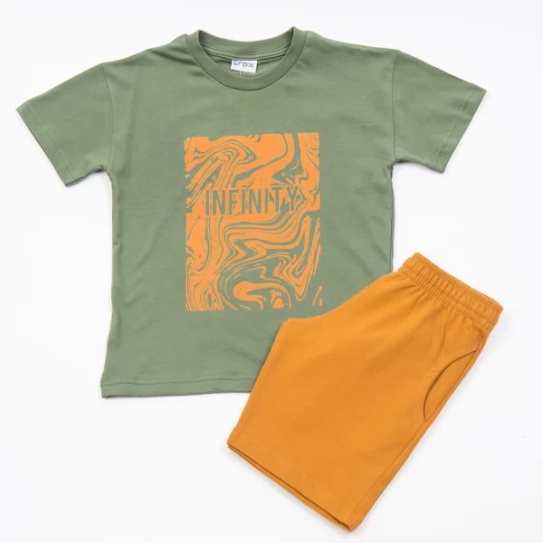 CHILDREN'S T-SHIRT WITH TRAX SHORTS